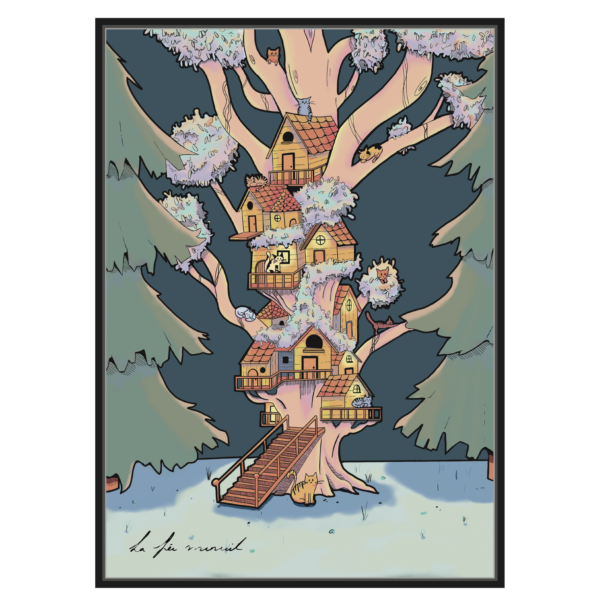 Arbre à chat couleur